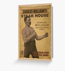 Charles Mulligan's Steak House Greeting Card