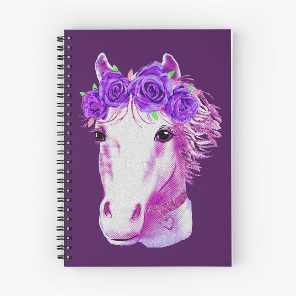 Item preview, HORSE BOUQUET PURPLE ROSE designed and sold by SK8N.