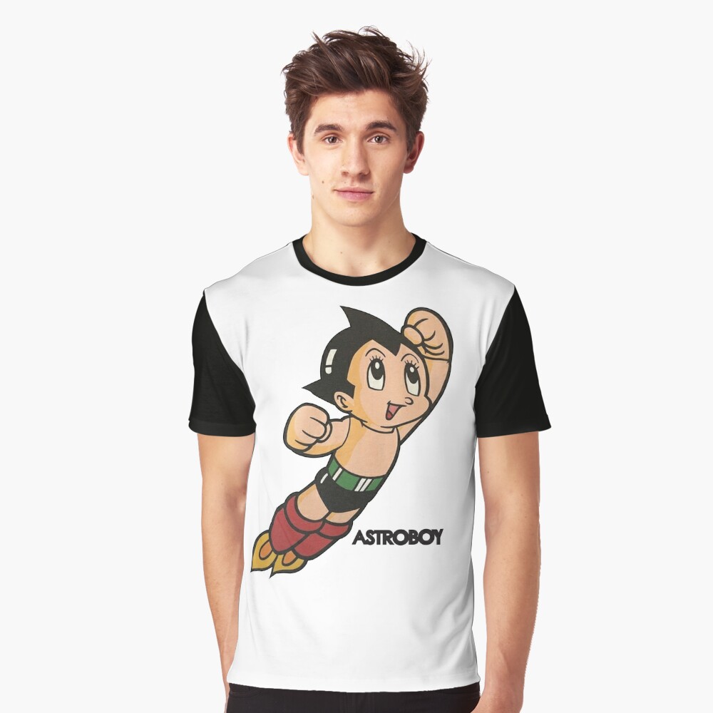 Zazzle Vintage Astroboy Anime Robot Show Astro Boy Space T-Shirt, Men's, Size: Adult S, Black