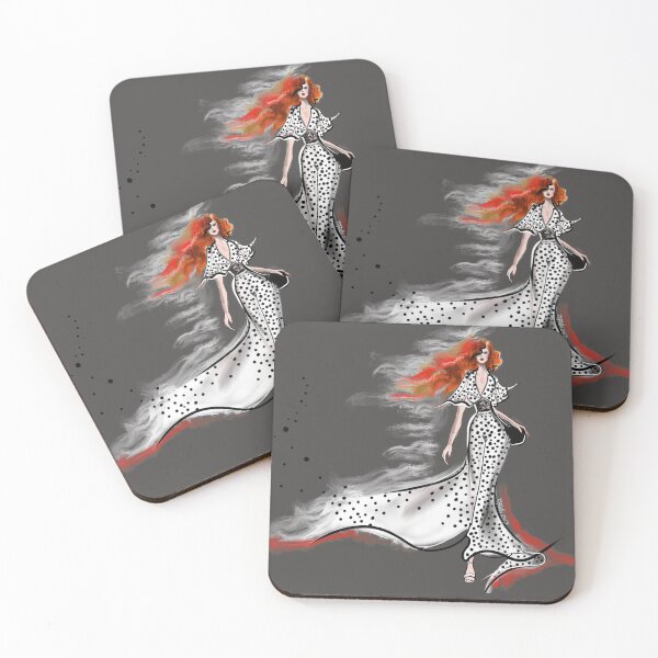 Aperçu de l'œuvre Robe à pois par illustration de mode Sentiments créée et vendue par PG Illustration.