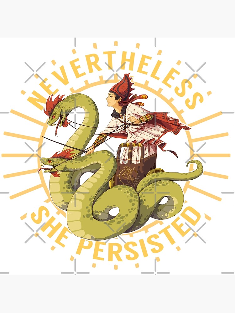 Medea in her Chariot Sticker for Sale by archaeologyart