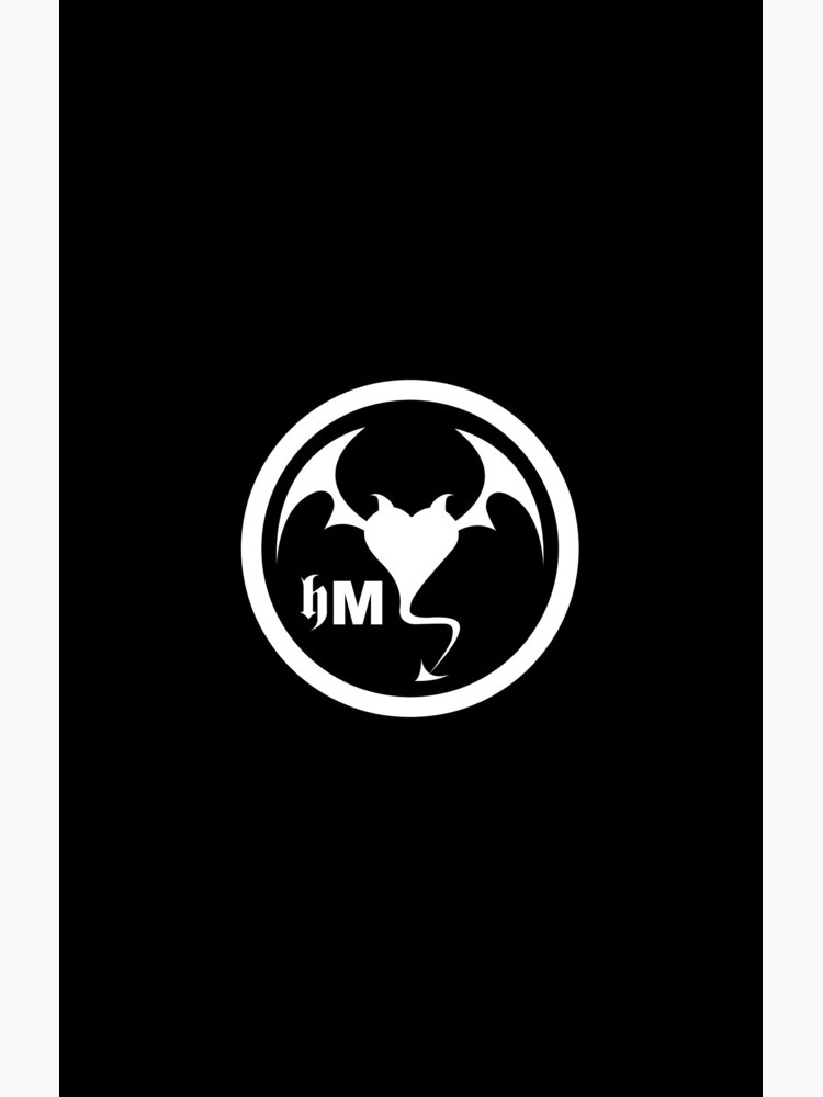 Thumbnail 4 of 4, Samsung Galaxy Phone Case, Hollywood Monsters Circle Bat Logo - WHITE PRINT designed and sold by bzyrq.