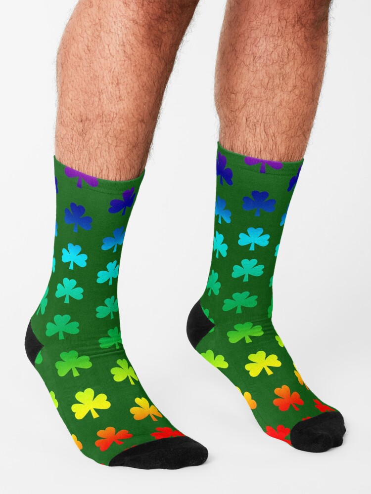 st patricks day socks mens