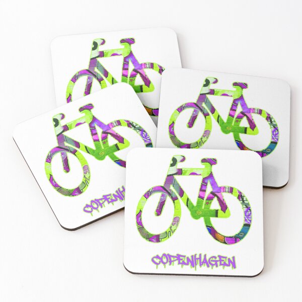 Item preview, DANISH BICYCLE SIGN STREET ART COPENHAGEN designed and sold by squigglemonkey.