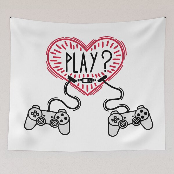 Item preview, Play? Coop partner Gamer Heart designed and sold by RAWWR.