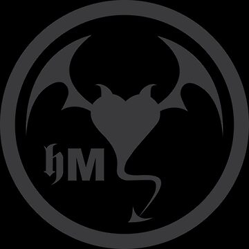 Artwork thumbnail, Hollywood Monsters Circle Bat Logo - DARK GREY by bzyrq