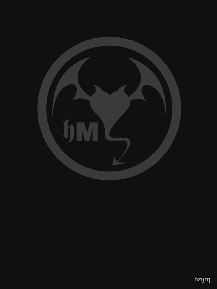 Hollywood Monsters Circle Bat Logo - DARK GREY by bzyrq