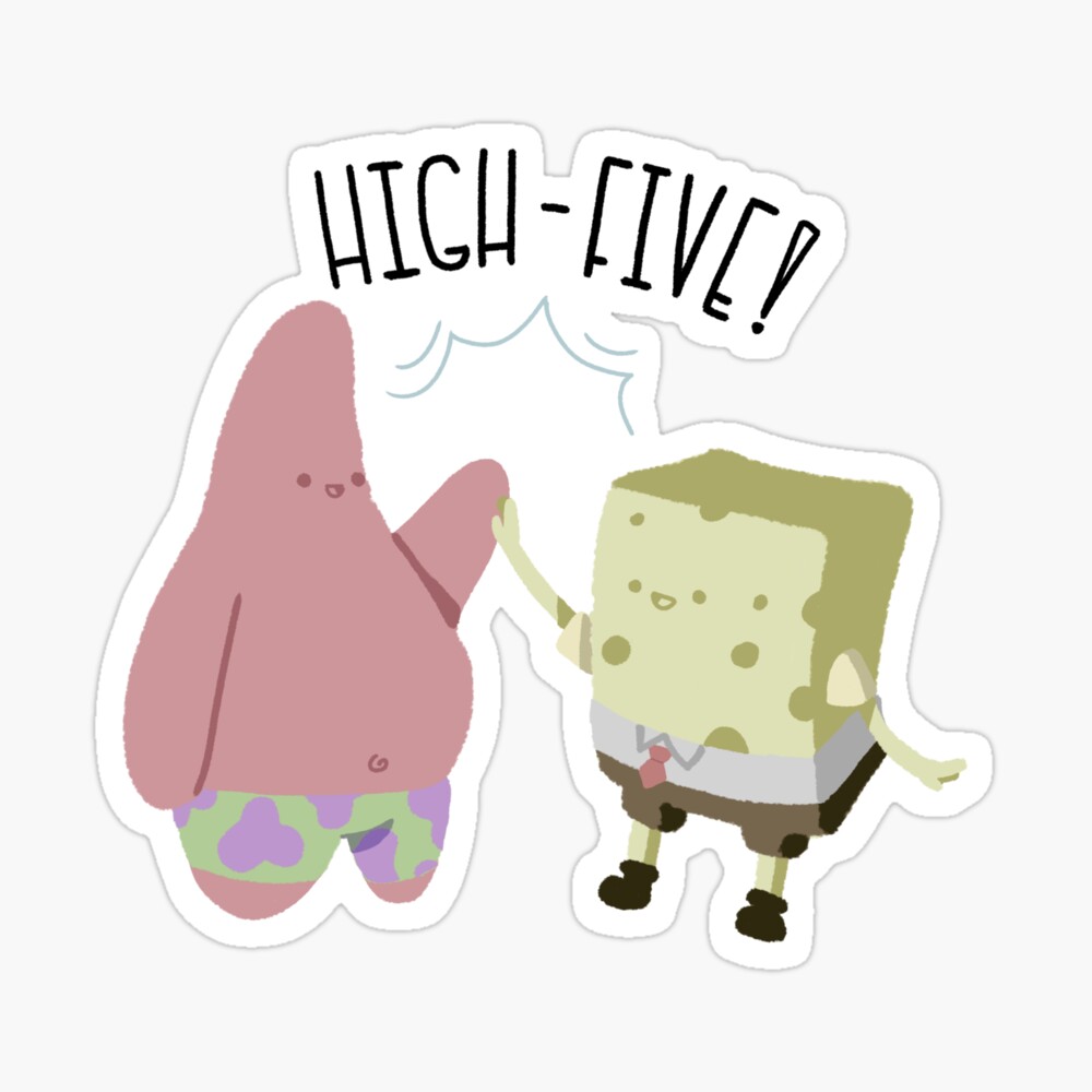  SpongeBob SquarePants & Patrick High Five Premium T