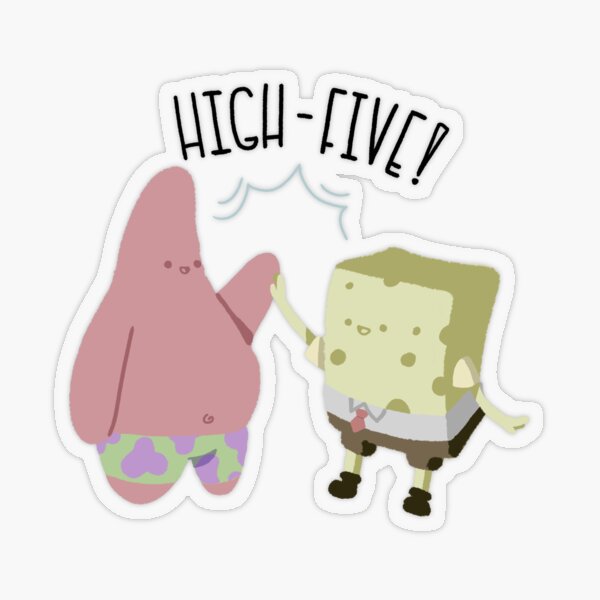  SpongeBob SquarePants & Patrick High Five Premium T