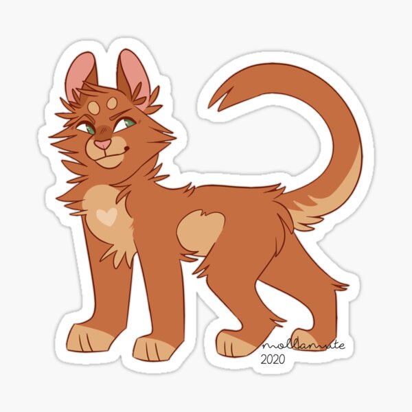 Warrior Cats Firestar Sticker by Golden Mane 