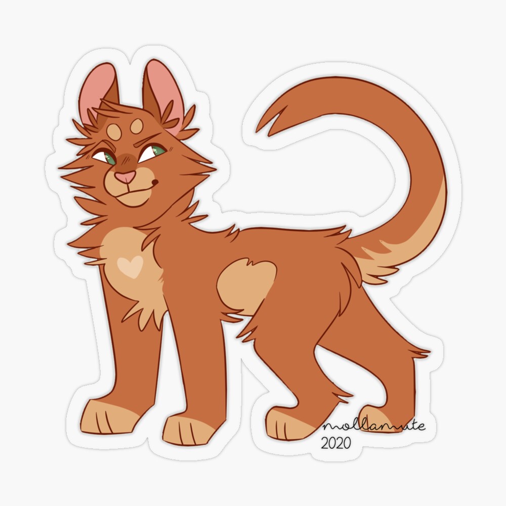 Firestar Fireheart Warrior Cats Postcard for Sale by alicialynne