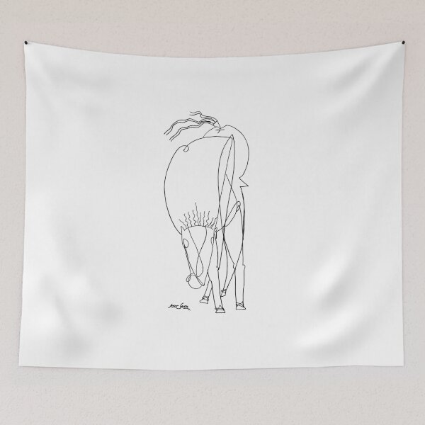 Item preview, Horse Walking With Head Down, 1030, 27 x 40, Ink On Paper, ArtGuru designed and sold by Art Guru.
