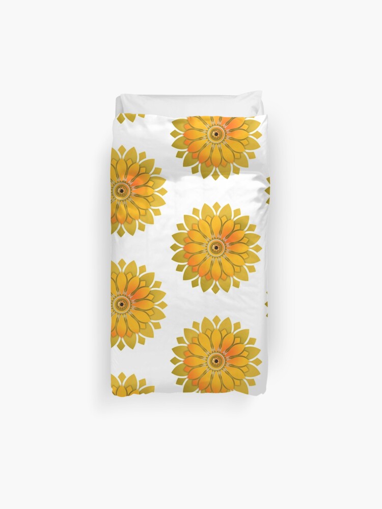 Womens Hippie Sunflower Lover With Magic Eye Gifts Duvet Cover By