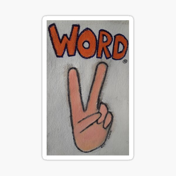 Aperçu de l'œuvre ECT Peace Sign Series: WORD créée et vendue par ECTees2020.