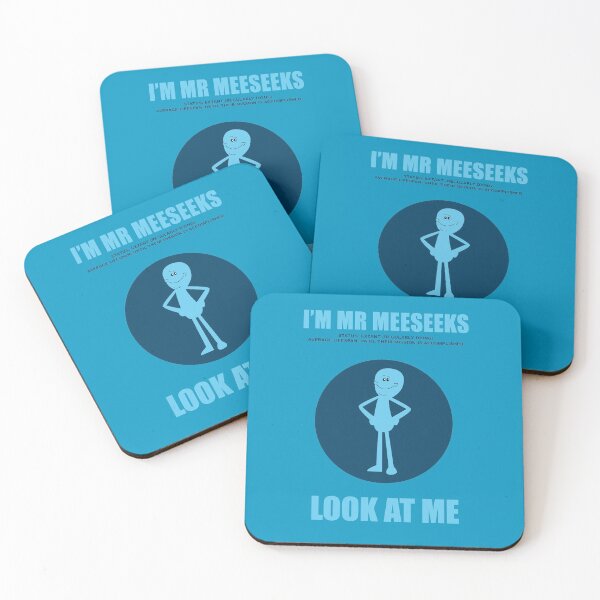 Rick and Morty - I'm Mr Meeseeks - Look at me! Coasters (Set of 4)
