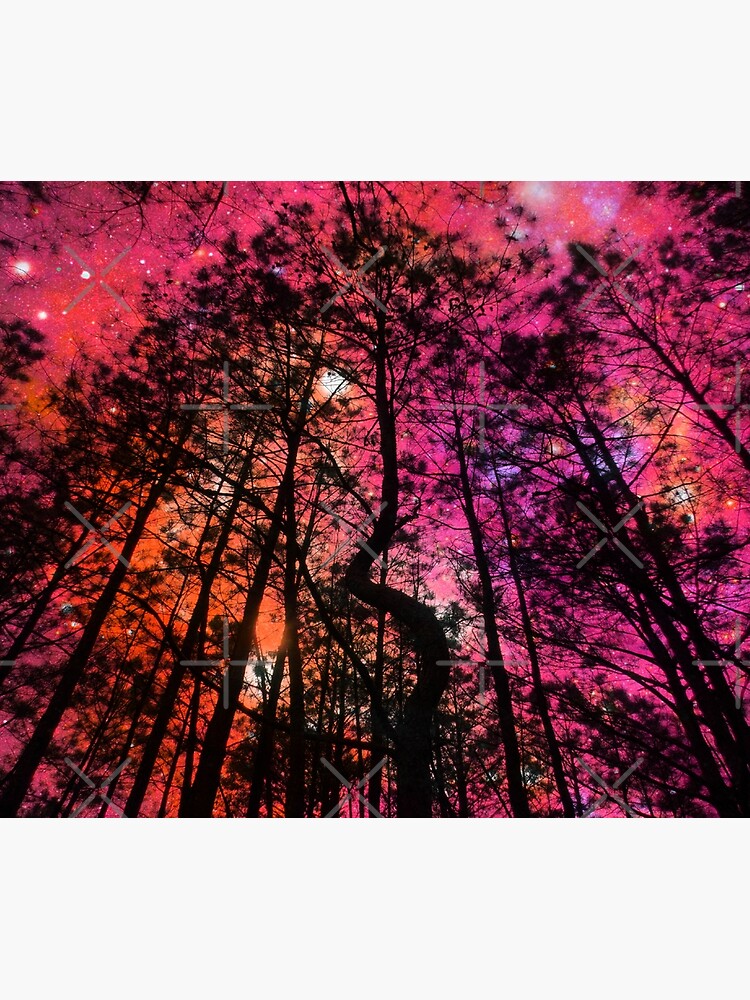 Twisted Forest Hot Pink Orange by 2sweetsDesign