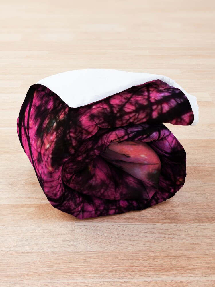 Alternate view of Twisted Forest Hot Pink Orange Comforter