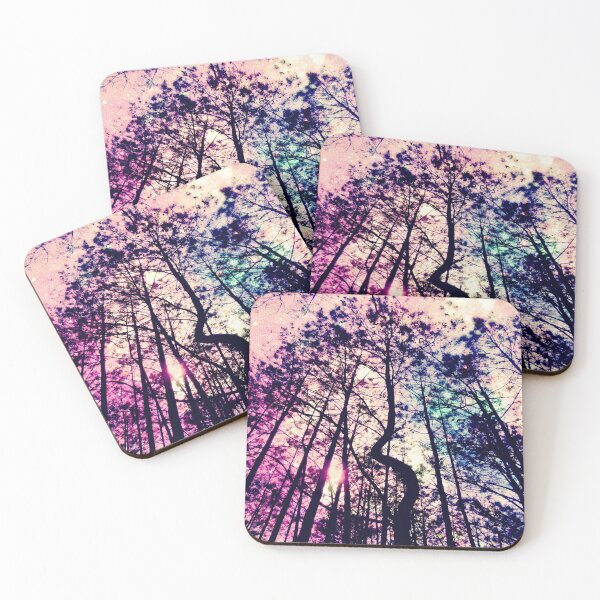Item preview, Twisted Forest Pale Pink Teal Aqua  designed and sold by 2sweetsDesign.