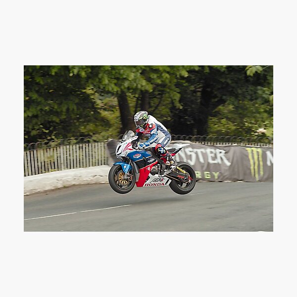John McGuinness Isle of Man TT 2011 Photographic Print