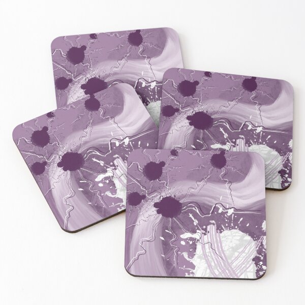 Item preview, "Mauve Madness" - Purple Abstract Digital Painting designed and sold by Caroline Conlon.