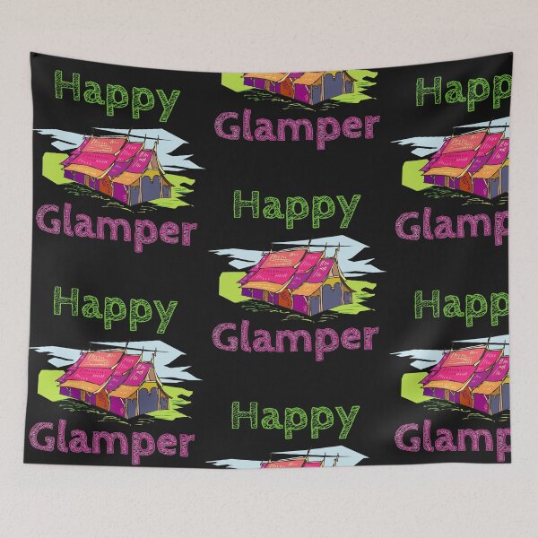 Item preview, Happy Glamper - Glamping, Outdoor, Camping Adventure Campfire Lovers designed and sold by treasures83.