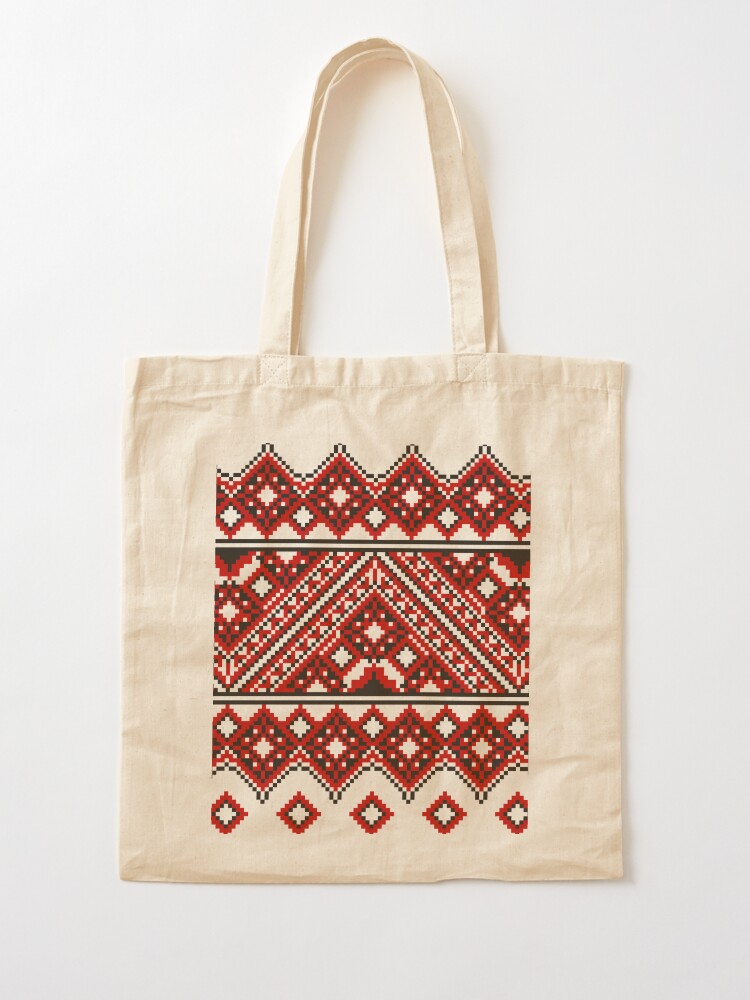 Alternate view of #Ukrainian #Embroidery, #CrossStitch, #Pattern Tote Bag