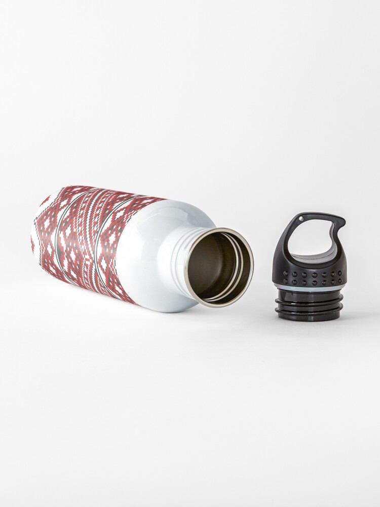 Alternate view of #Ukrainian #Embroidery, #CrossStitch, #Pattern Water Bottle