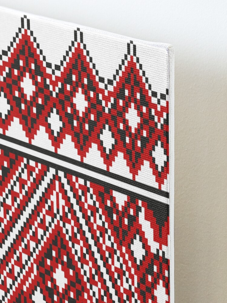 Alternate view of #Ukrainian #Embroidery, #CrossStitch, #Pattern Mounted Print