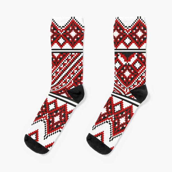 #Ukrainian #Embroidery, #CrossStitch, #Pattern Socks