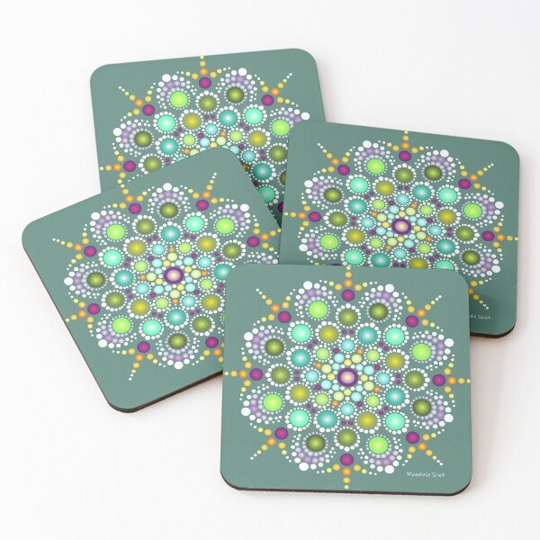 Item preview, Anahata_colorful mandala inspired on the Heart Chakra designed and sold by mandalaspot.