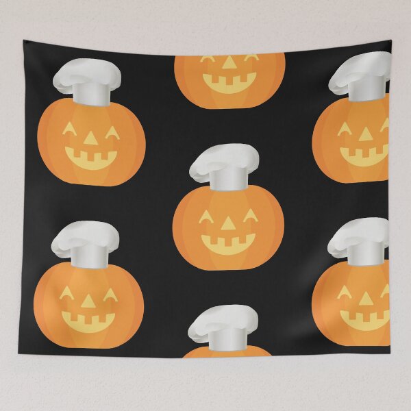 Item preview, Spooky Carved Pumpkin Chef Halloween Hallows Eve Jack O' Lantern designed and sold by treasures83.
