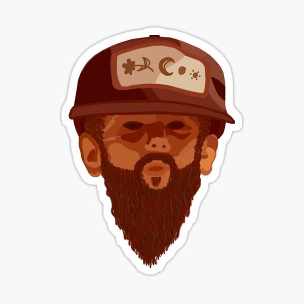 Beard Baby with Hat - Beard Since Birth Sticker