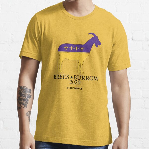 Brees Burrow 2020 - Black & Gold Essential T-Shirt for Sale by