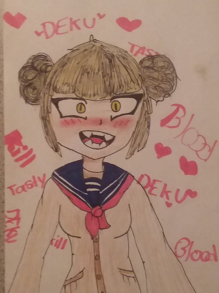 Toga Himiko Fan Art Grusskarte Von Artisticdragon1 Redbubble