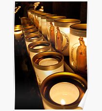 Votive Candles Notre Dame Poster