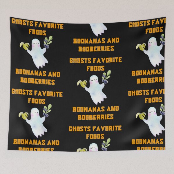 Item preview, Ghosts Favorite Foods, Boonanas and Booberries, Halloween Foodie Statement designed and sold by treasures83.