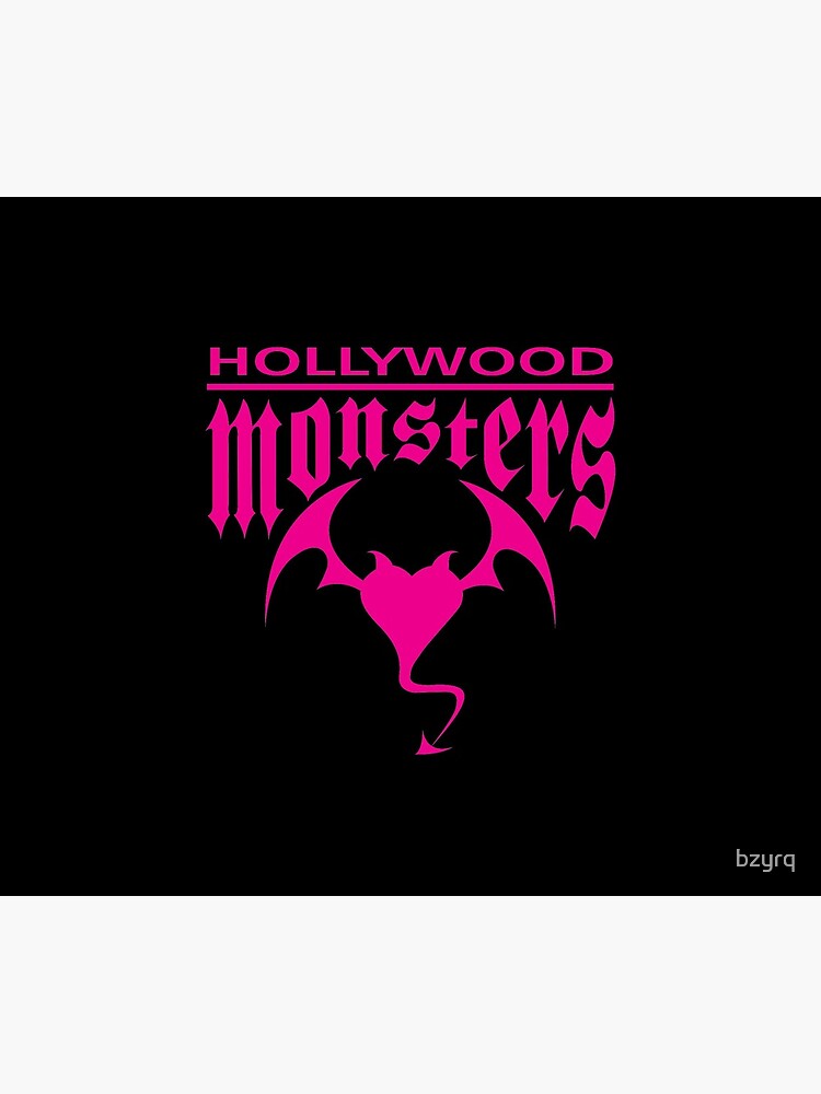 Hollywood Monsters Text Bat Logo - PINK PRINT by bzyrq