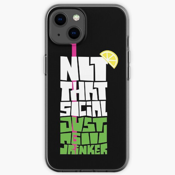 not that social, just a good drinker - the von bondies lyrics iPhone Soft Case