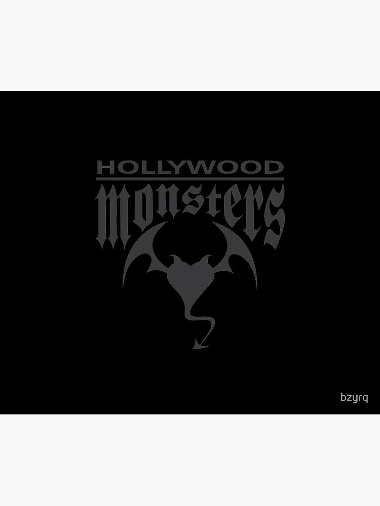 Hollywood Monsters Text Bat Logo - DARK GREY by bzyrq