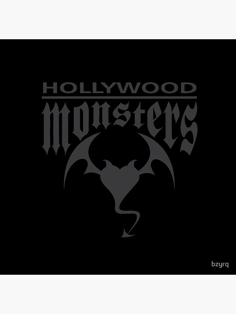Thumbnail 2 of 2, Tote Bag, Hollywood Monsters Text Bat Logo - DARK GREY designed and sold by bzyrq.