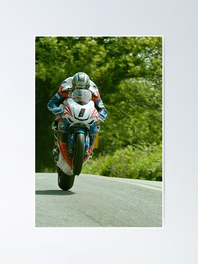 Alternate view of John McGuinness Isle of Man TT 2011 Poster
