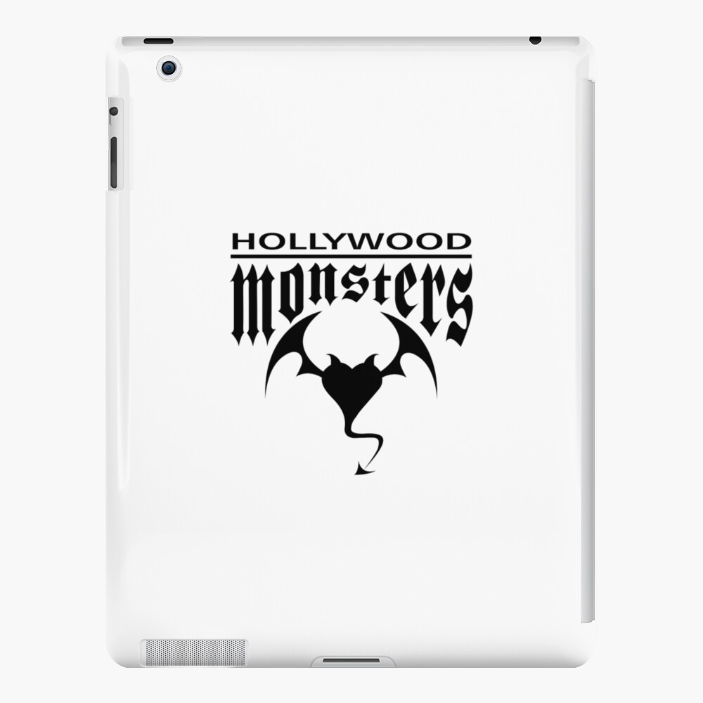 Hollywood Monsters Text Bat Logo - BLACK PRINT iPad Case & Skin