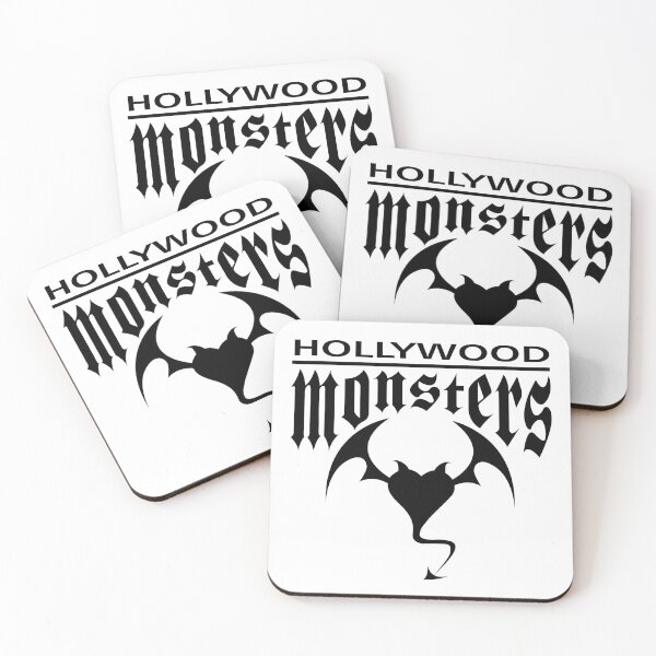 Item preview, Hollywood Monsters Text Bat Logo - BLACK PRINT designed and sold by bzyrq.