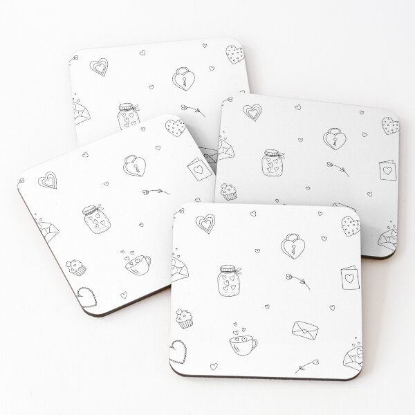 Item preview, Valentine’s Day gift water bottle Black and white hearts designed and sold by GreenKott.