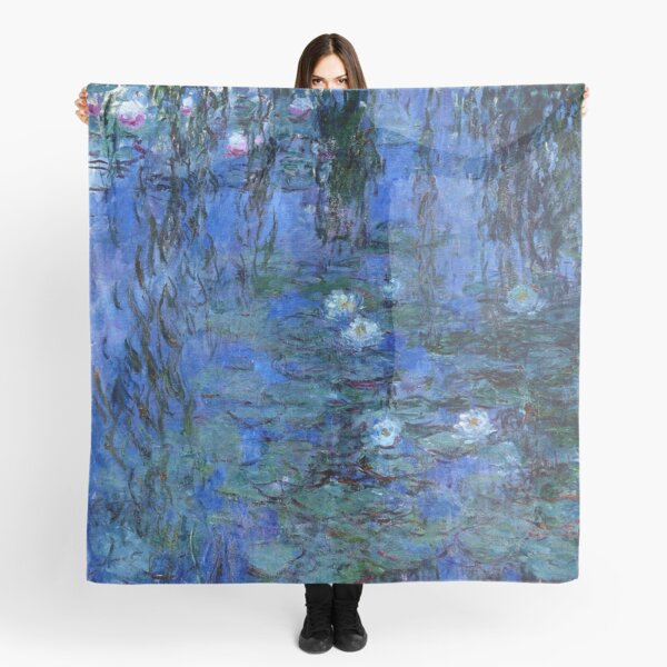 Item preview, Water Lilies Monet vibrant blue designed and sold by PureVintageLove.