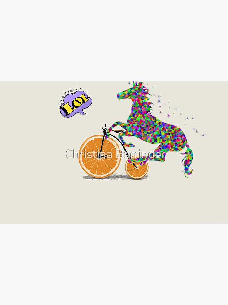 "Unicorn Bicycle " Sticker for Sale by MakeitMakeit Redbubble