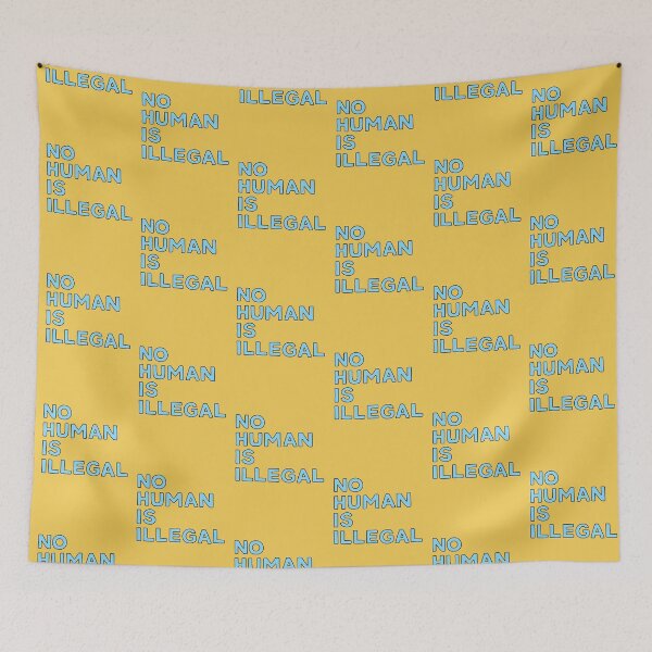 Item preview, No Human Is Illegal Illustrated Text designed and sold by strangekind.
