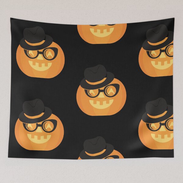 Item preview, Spooky Carved Derby Pumpkin Halloween Hallows Eve Celebration designed and sold by treasures83.
