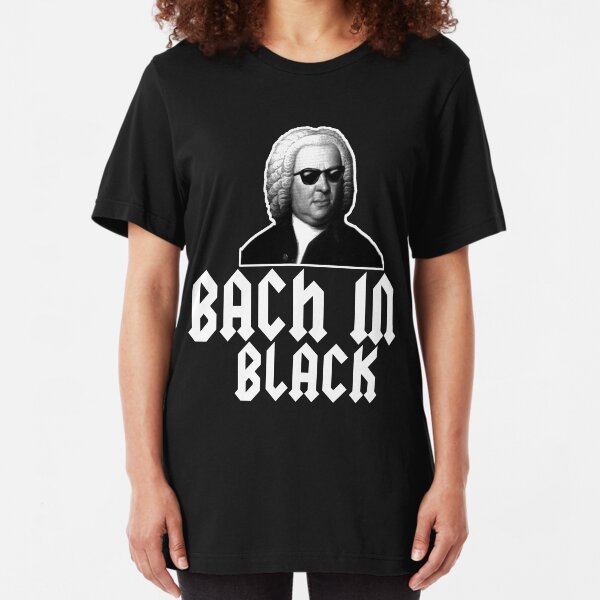 Bach in Black Slim Fit T-Shirt