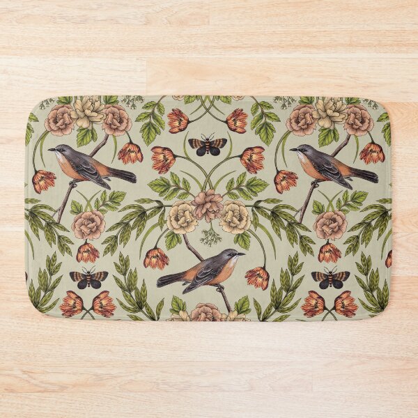 Item preview, In The Garden - Nature Pattern w/ Birds, Flowers & Moths designed and sold by somecallmebeth.